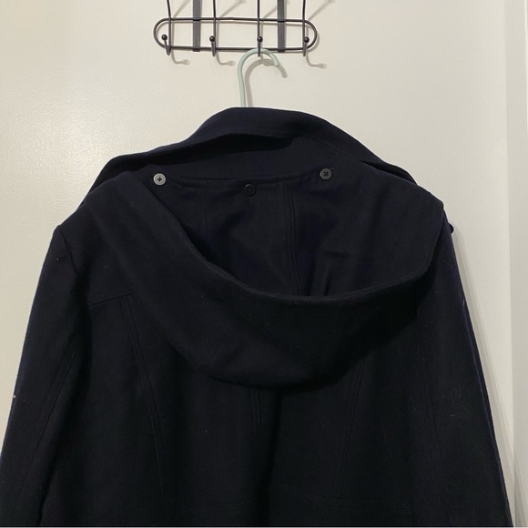 Michael Kors Hooded Navy‎ Blue Wool Coat 1X - Picture 9 of 9